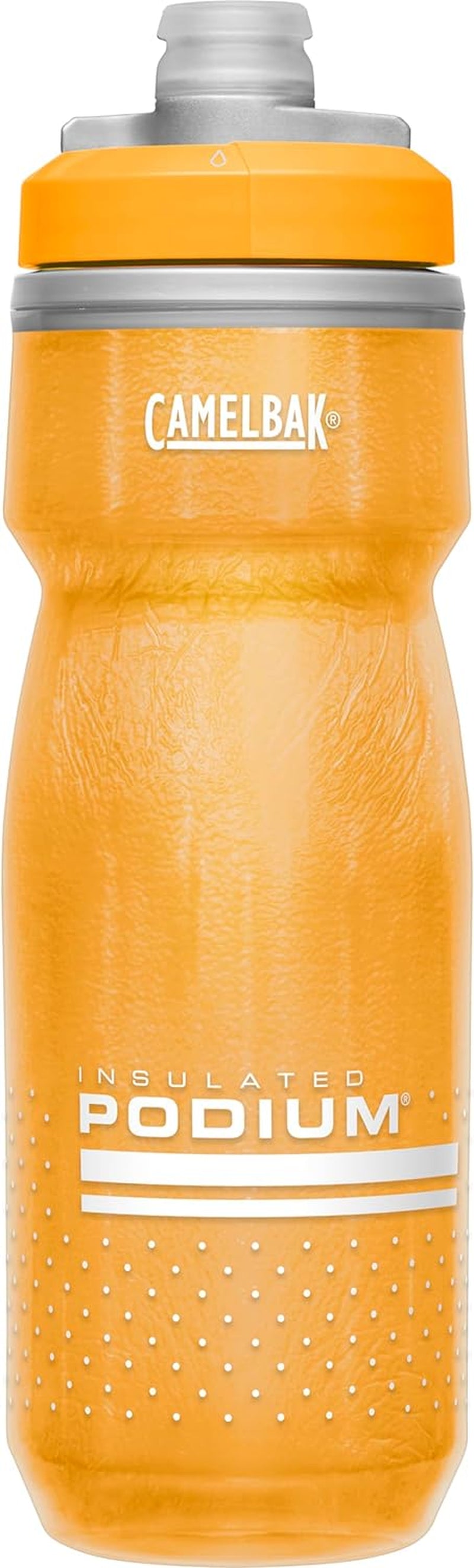 Camelbak Podium Chill Insulated Bike Water Bottle - Easy Squeeze Bottle - Fits Most Bike Cages - 21Oz, Black
