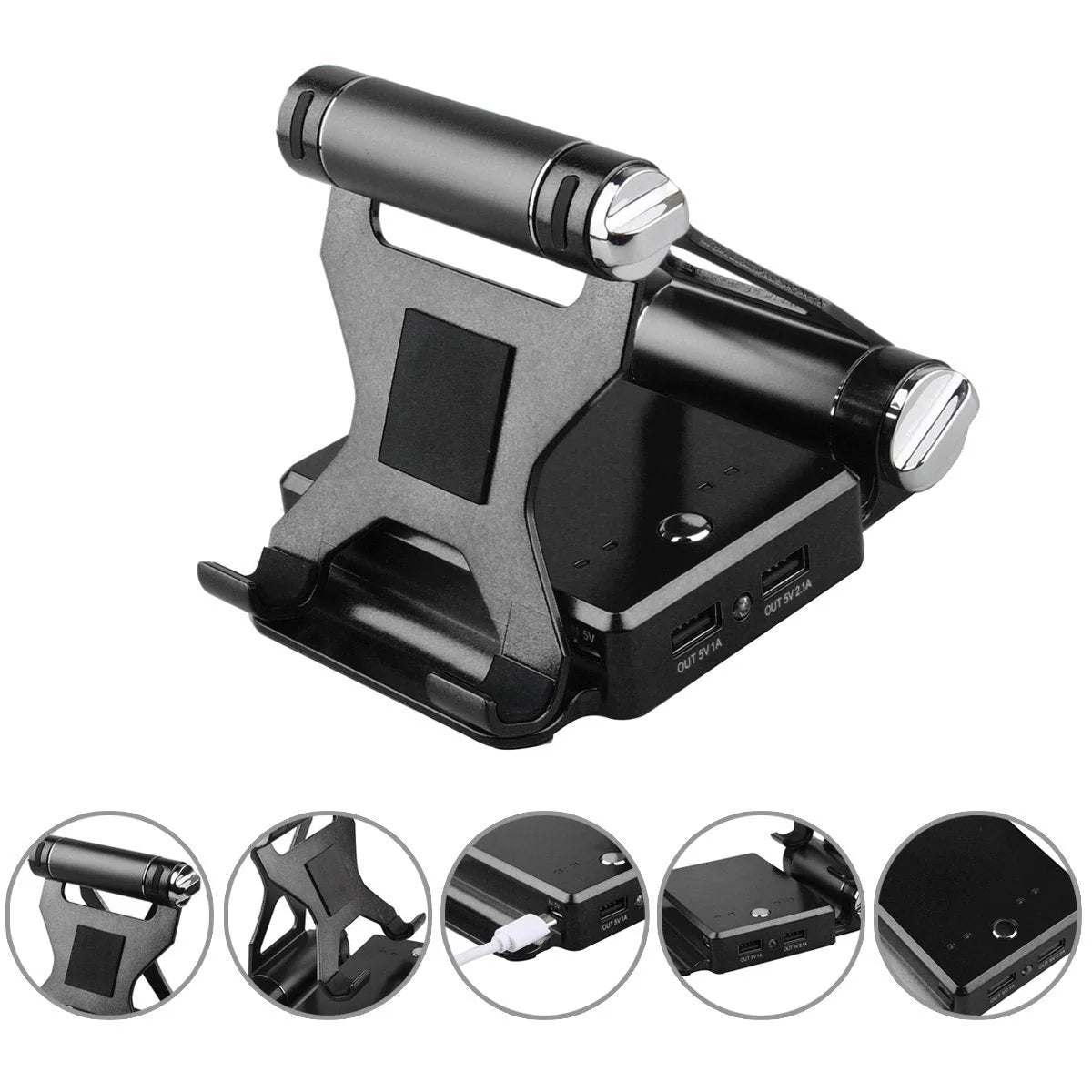Podium Style Stand with Extended Battery up to 200% for Ipad, Iphone and Other Smart Gadgets