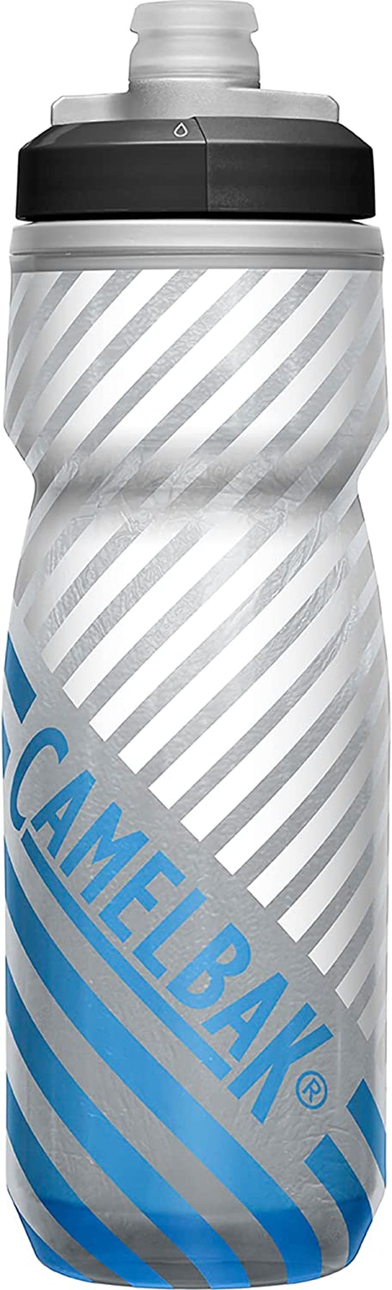 Camelbak Podium Chill Insulated Bike Water Bottle - Easy Squeeze Bottle - Fits Most Bike Cages - 21Oz, Black