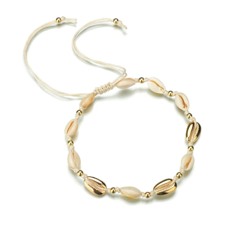 Ocean and Earth Cowrie Shell Statement Necklace