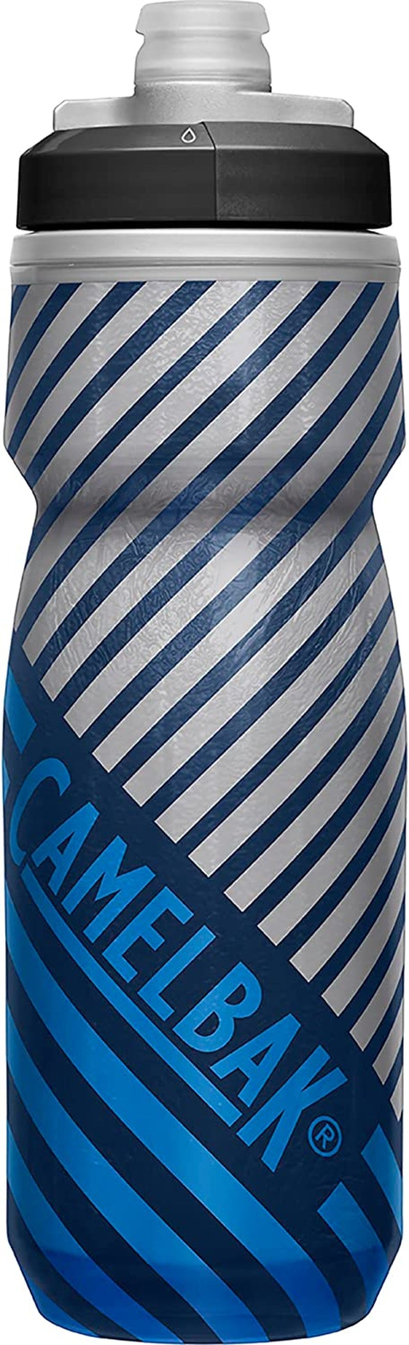 Camelbak Podium Chill Insulated Bike Water Bottle - Easy Squeeze Bottle - Fits Most Bike Cages - 21Oz, Black