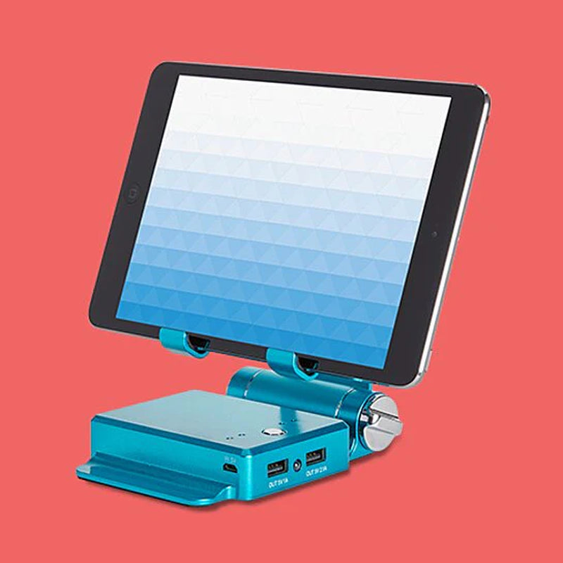 Podium Style Stand with Extended Battery up to 200% for Ipad, Iphone and Other Smart Gadgets