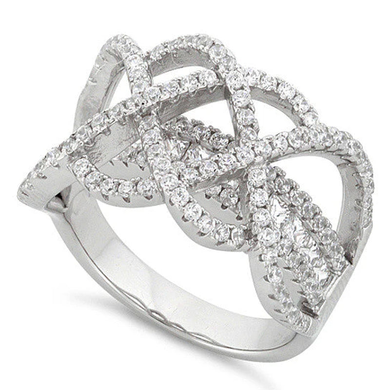 Ring Ceremony Double Infinity 2 in 1 CZ Ring