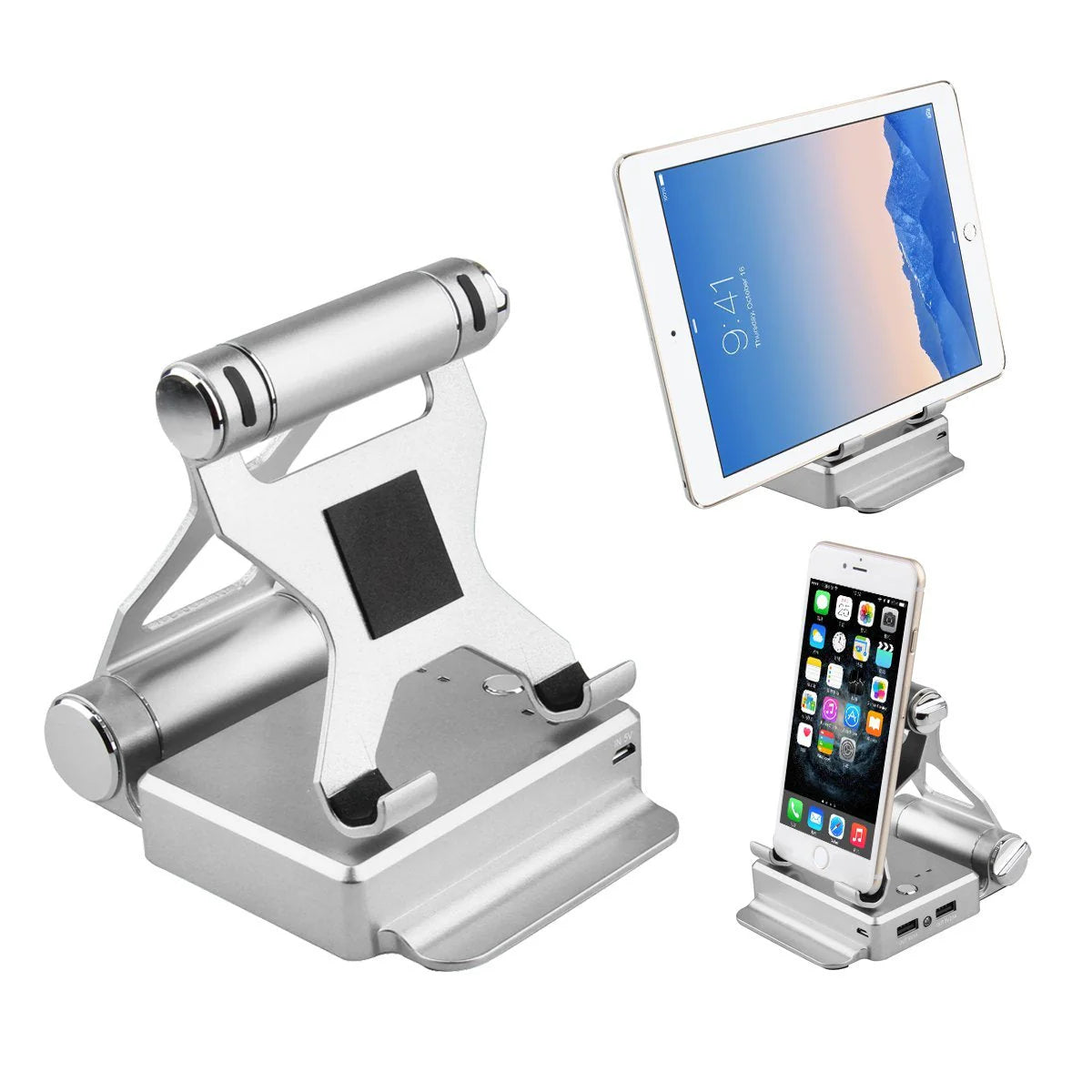 Podium Style Stand with Extended Battery up to 200% for Ipad, Iphone and Other Smart Gadgets