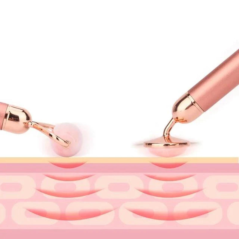 Vibra Beauty Vibrating Gemstone Roller and Magical Skin Care Massager