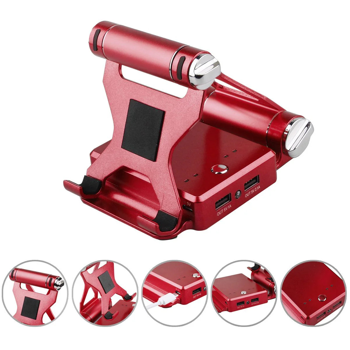 Podium Style Stand with Extended Battery up to 200% for Ipad, Iphone and Other Smart Gadgets