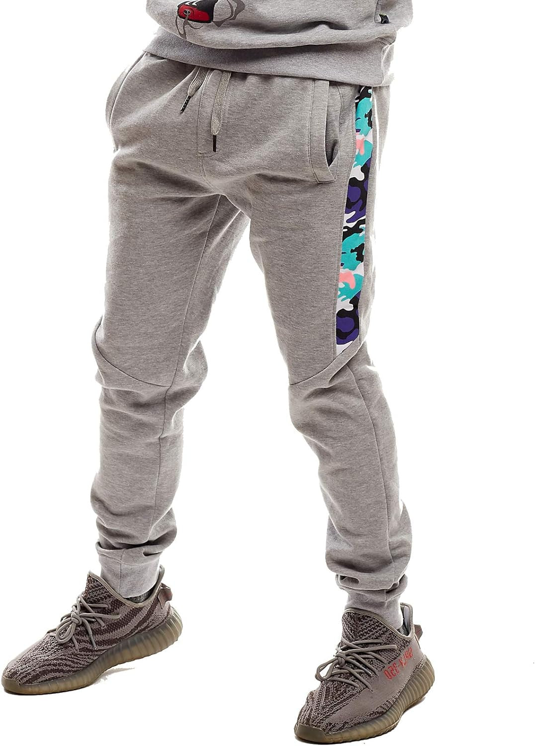 Screenshotbrand Mens Hip Hop Premium Slim Fit Track Pants - Athletic Jogger Bottom with Side Taping