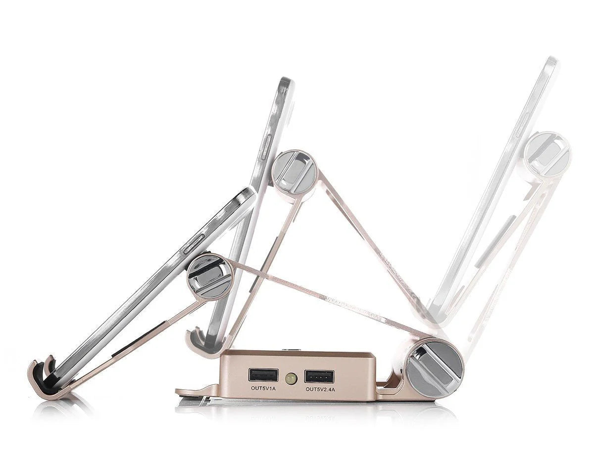 Podium Style Stand with Extended Battery up to 200% for Ipad, Iphone and Other Smart Gadgets