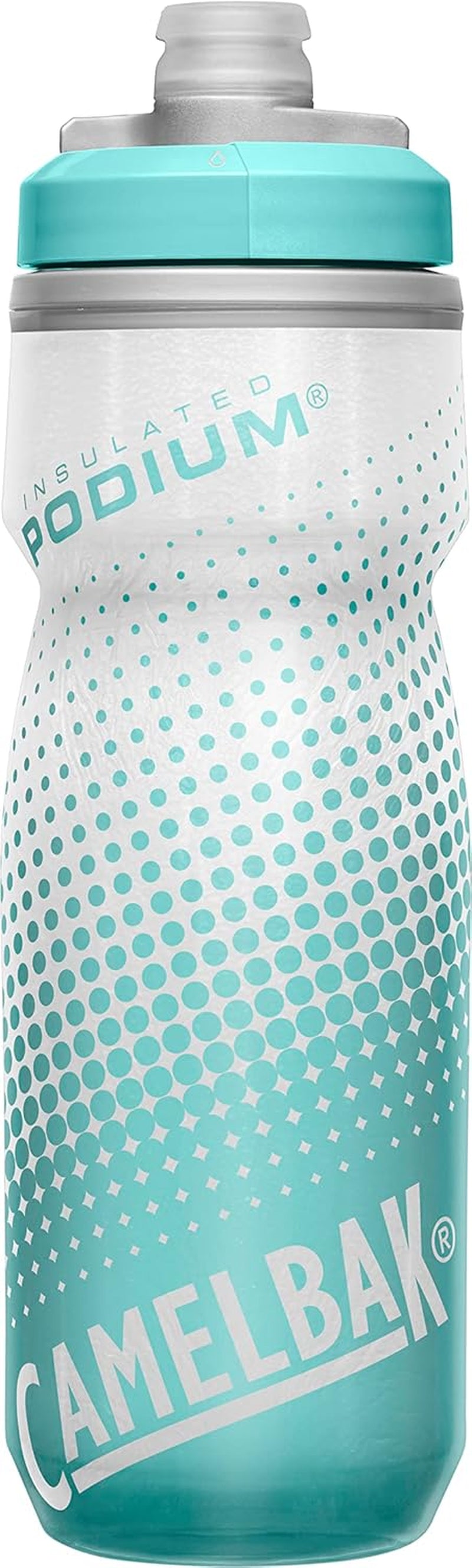 Camelbak Podium Chill Insulated Bike Water Bottle - Easy Squeeze Bottle - Fits Most Bike Cages - 21Oz, Black