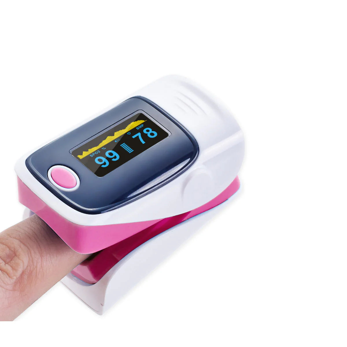 Fingertip Pulse Oximeter and Blood Oxygen Saturation Monitor with LED Display