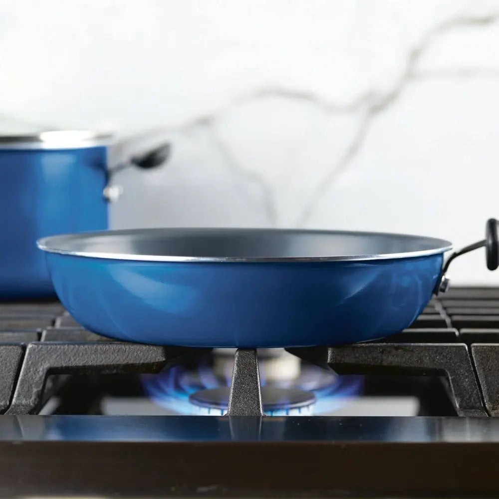 Farberware Reliance Pro 12Pc Nonstick Ceramic Cookware Set Teal/Gray