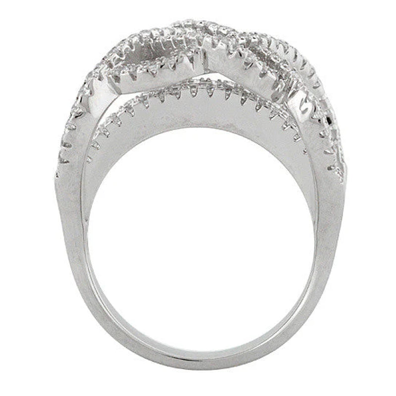 Ring Ceremony Double Infinity 2 in 1 CZ Ring