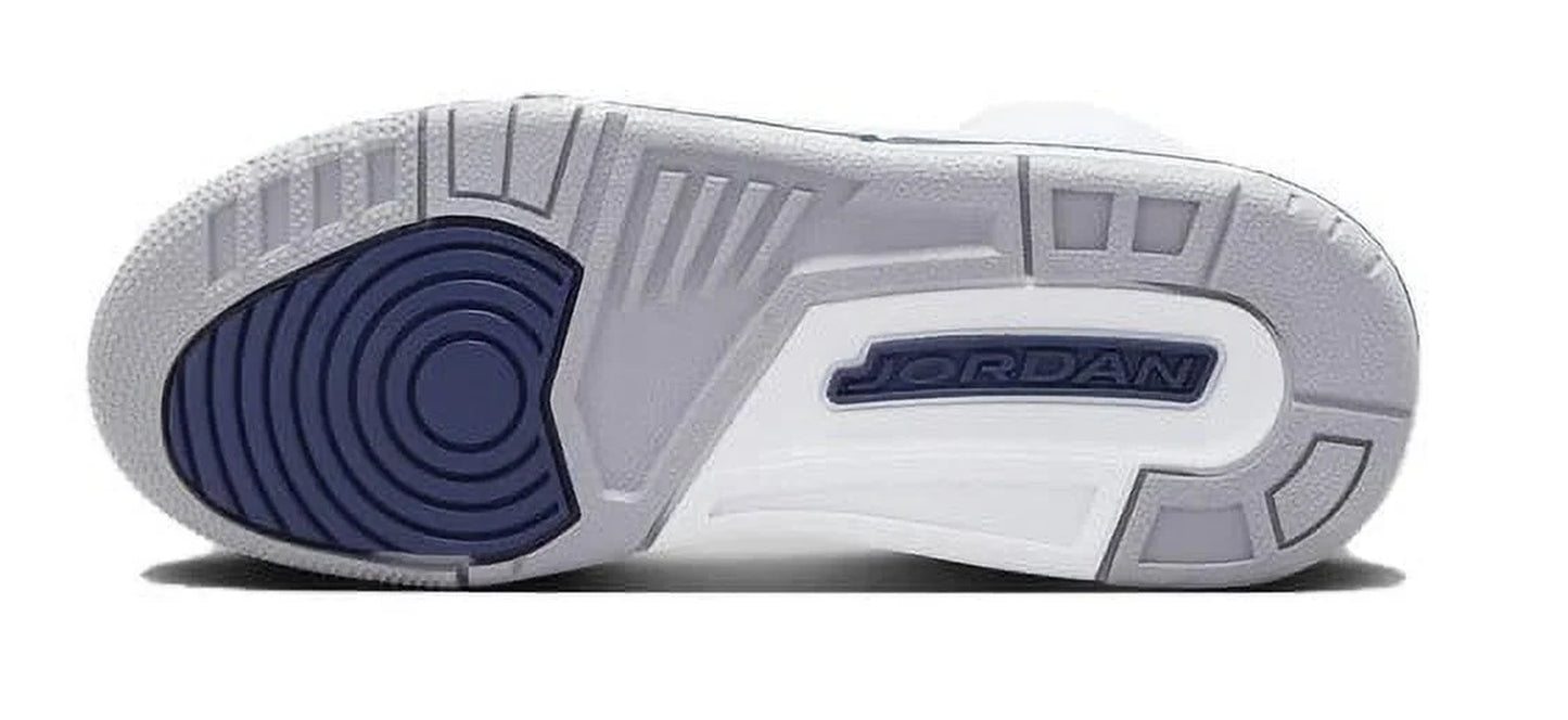 Big Boys’ Athletic Shoes, White/Midnight Navy, Size 4