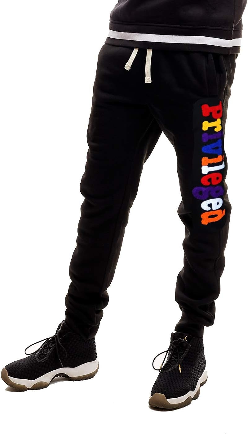 Screenshotbrand Mens Hip Hop Premium Slim Fit Track Pants - Athletic Jogger Bottom with Side Taping