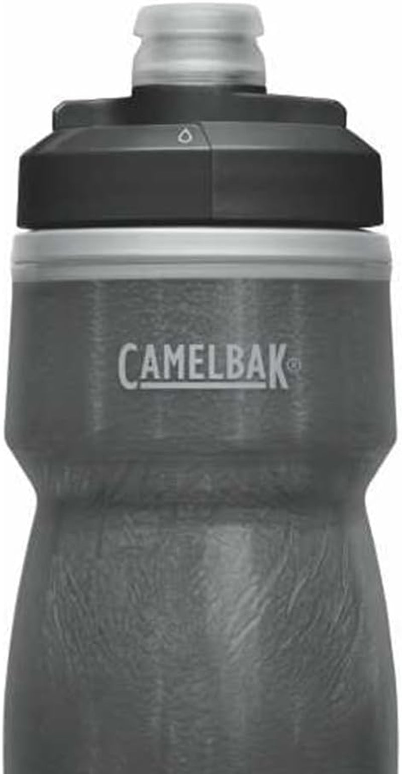 Camelbak Podium Chill Insulated Bike Water Bottle - Easy Squeeze Bottle - Fits Most Bike Cages - 21Oz, Black