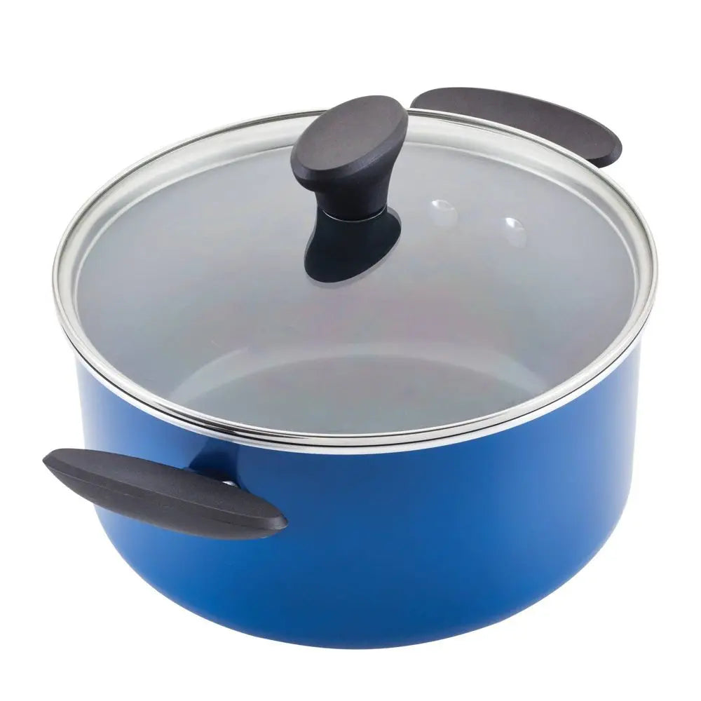 Farberware Reliance Pro 12Pc Nonstick Ceramic Cookware Set Teal/Gray