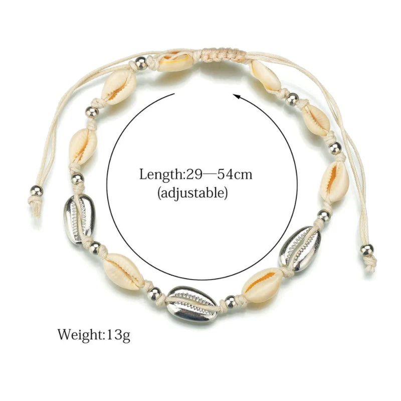 Ocean and Earth Cowrie Shell Statement Necklace