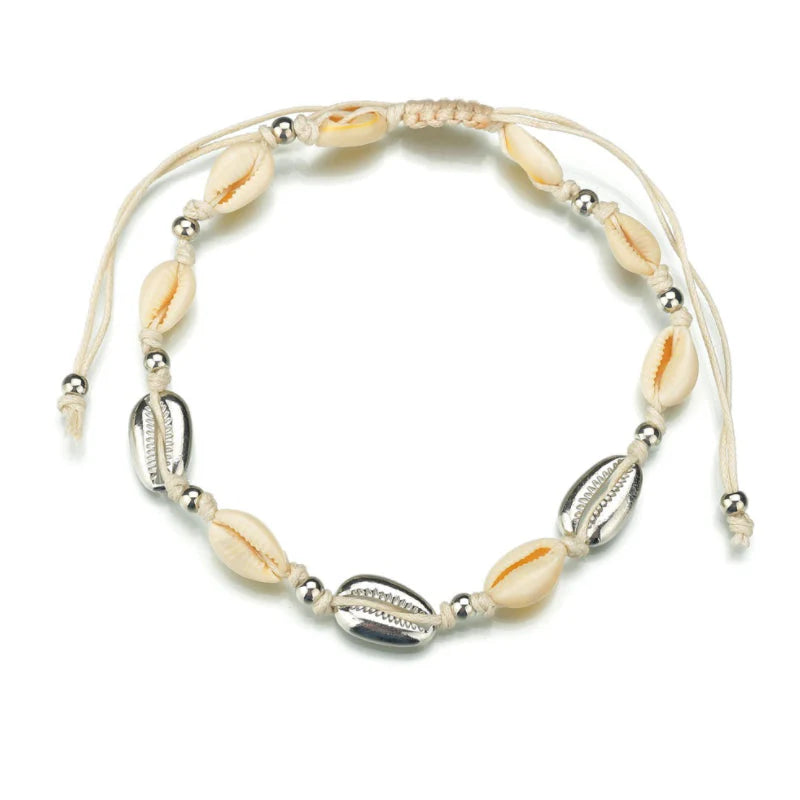 Ocean and Earth Cowrie Shell Statement Necklace