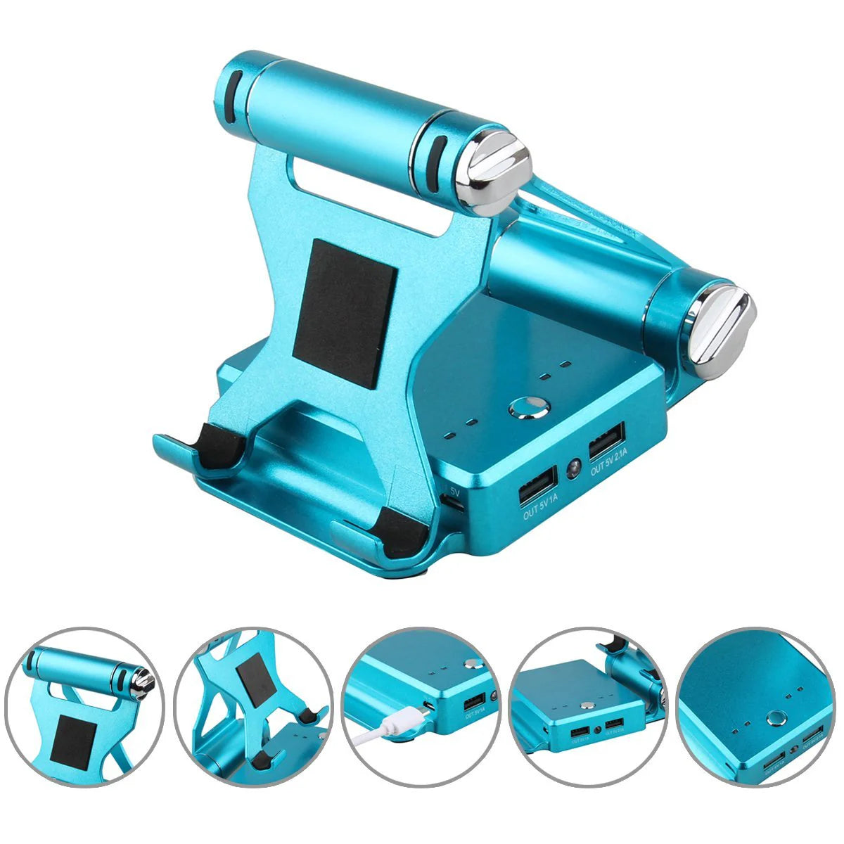 Podium Style Stand with Extended Battery up to 200% for Ipad, Iphone and Other Smart Gadgets