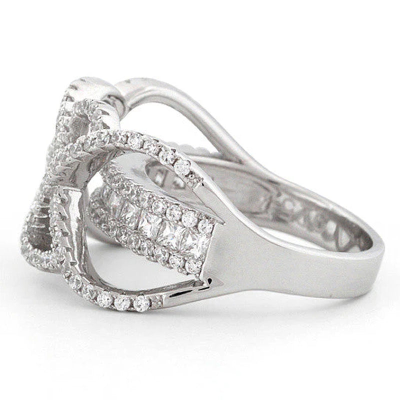 Ring Ceremony Double Infinity 2 in 1 CZ Ring
