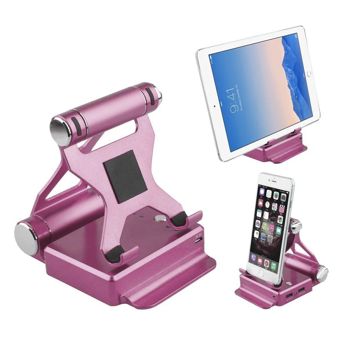 Podium Style Stand with Extended Battery up to 200% for Ipad, Iphone and Other Smart Gadgets