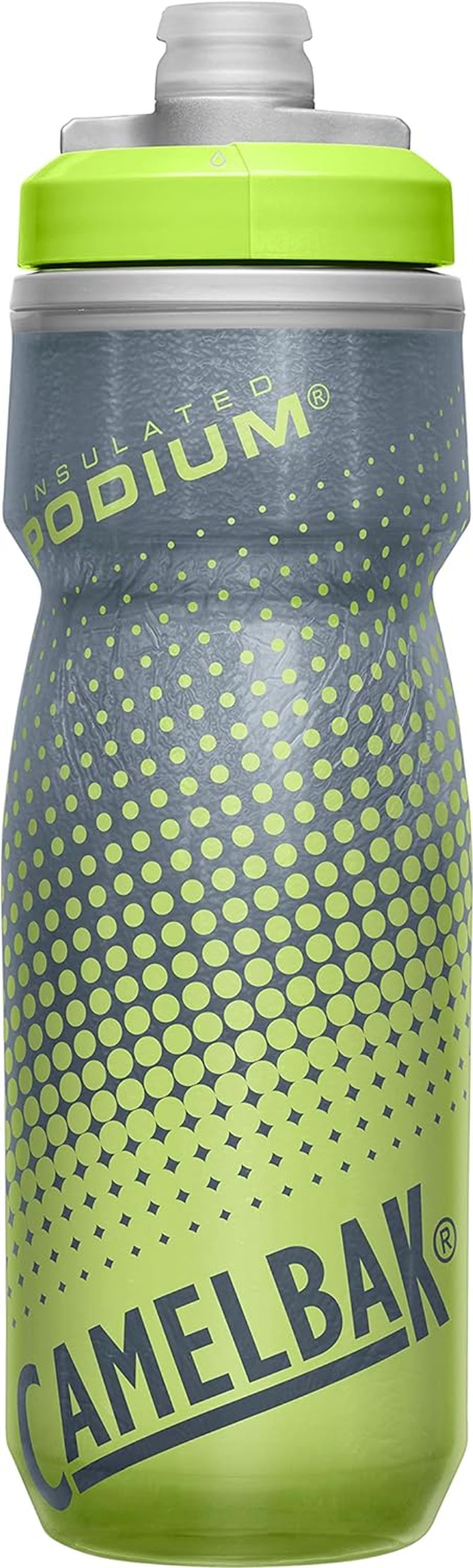 Camelbak Podium Chill Insulated Bike Water Bottle - Easy Squeeze Bottle - Fits Most Bike Cages - 21Oz, Black