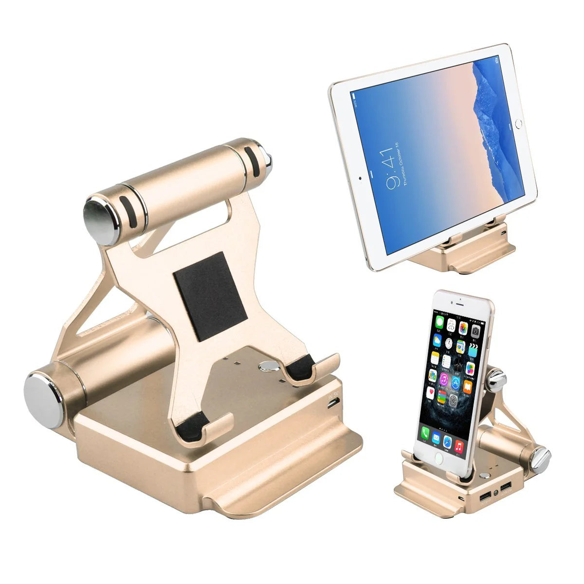 Podium Style Stand with Extended Battery up to 200% for Ipad, Iphone and Other Smart Gadgets