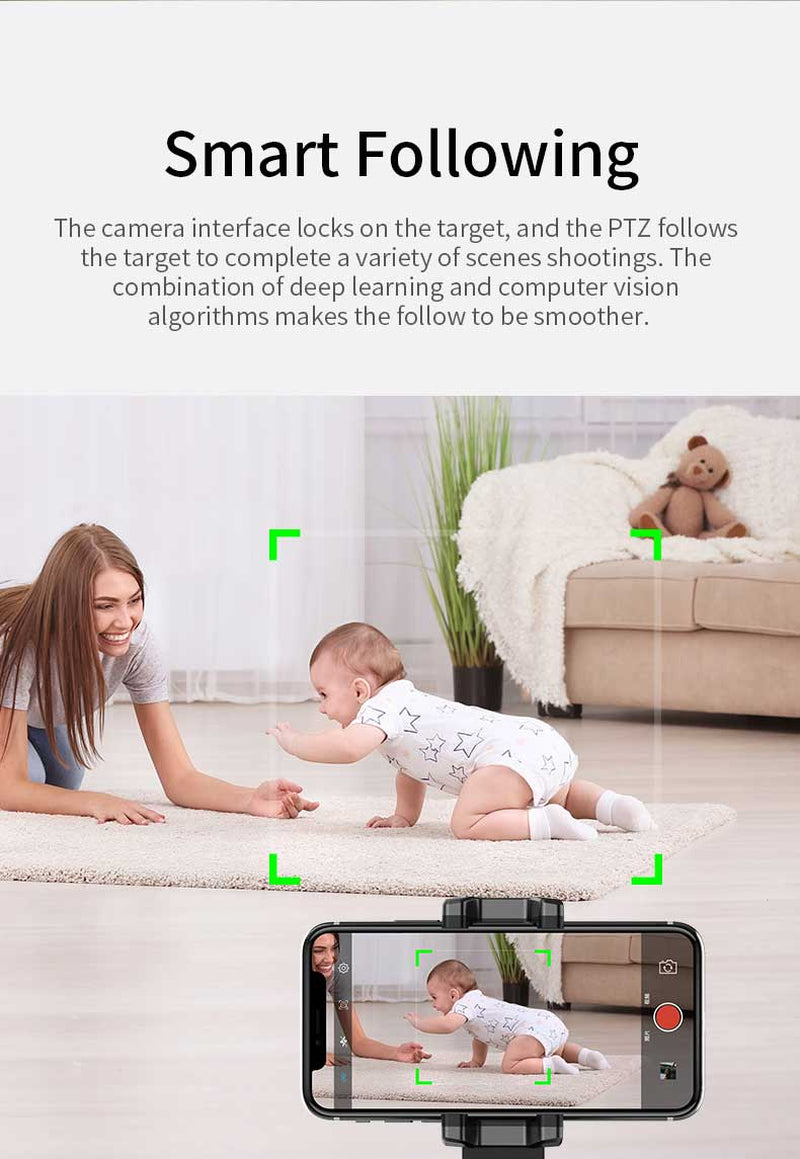 Robo 360 Rotation Smart AI Gimbal Live Video Record and Object Motion Tracking