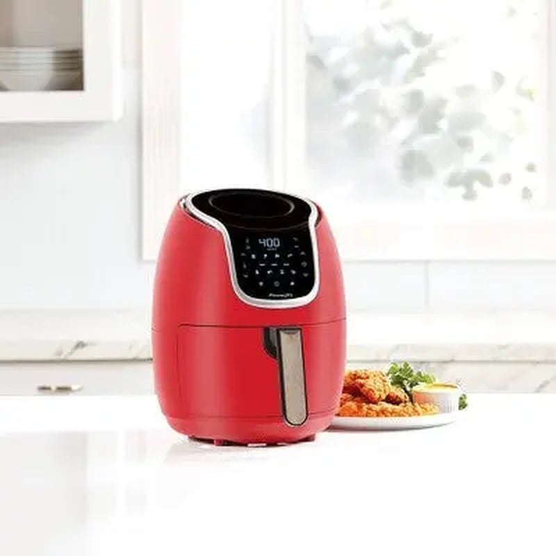 Open Box - Powerxl 3Qt Vortex Air Fryer - Red