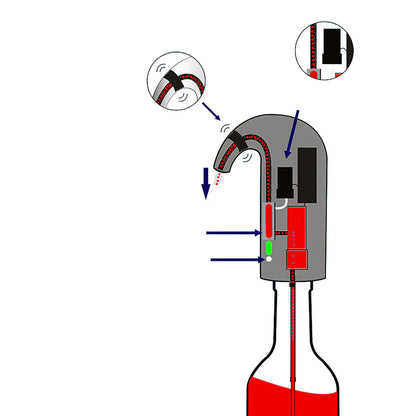 Wine on Tap Wine Oxygenator for Smoother Taste