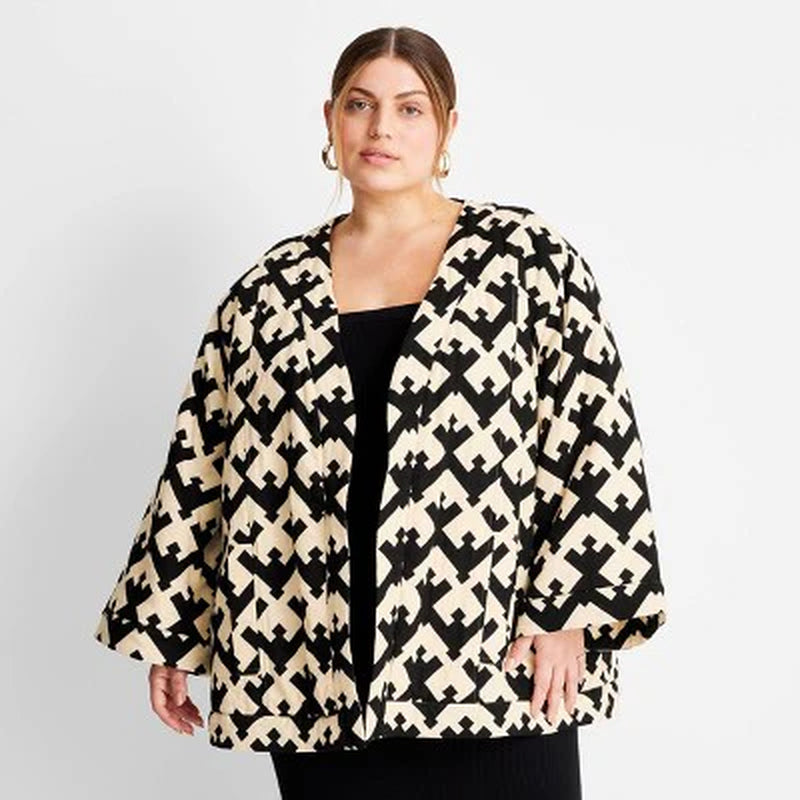 New - Future Collective Jenny K Lopez Women'S plus Oversized Quilted Jacket